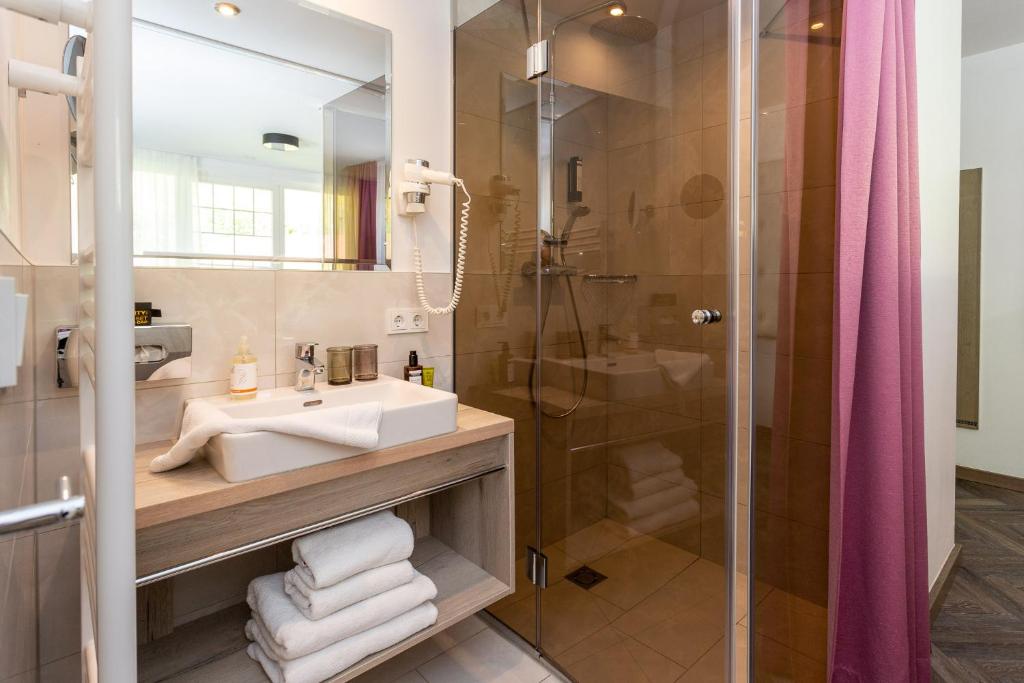 Koupelna v ubytování Boutiquehotel Bergvilla