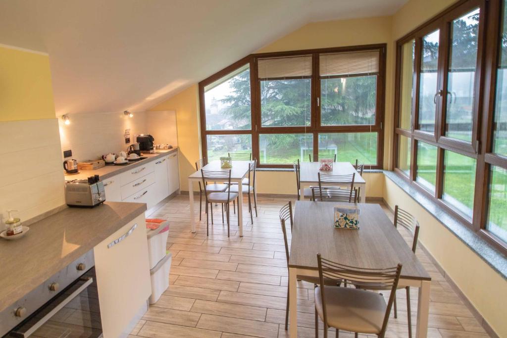 Kuchyň nebo kuchyňský kout v ubytování B&B Alla Roggetta