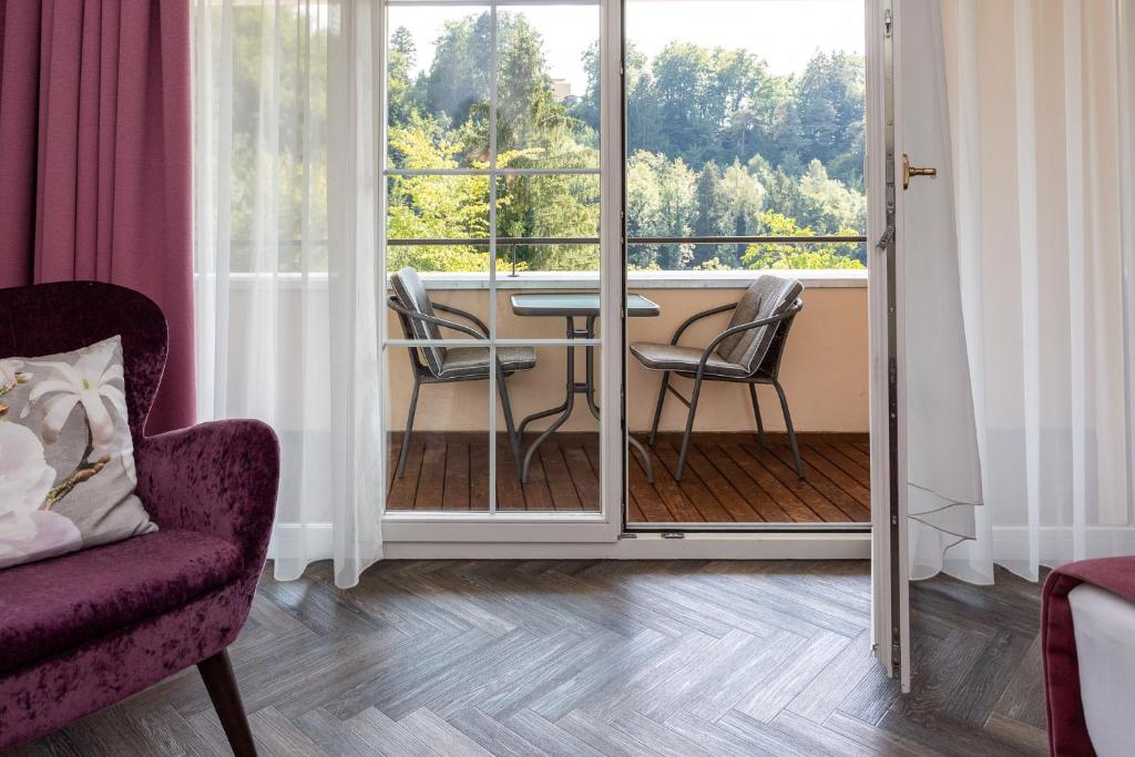 Posezení v ubytování Boutiquehotel Bergvilla