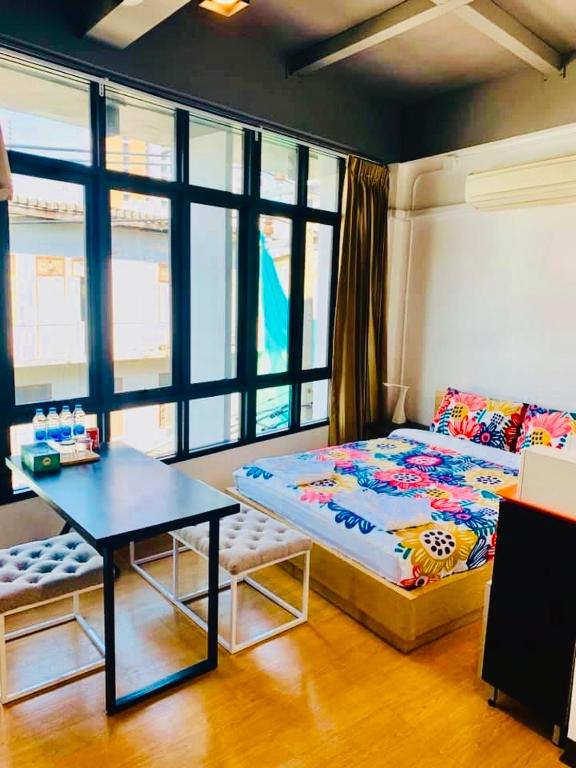 Giường trong phòng chung tại Daraya Hostel