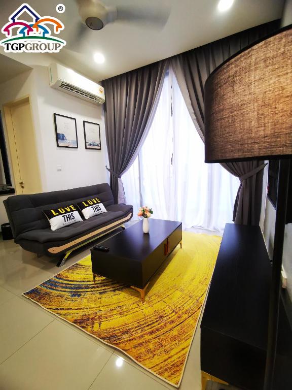 Posezení v ubytování D'Pristine Design Apartment by TGP