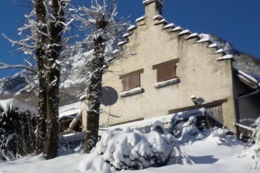 Chalet Oustaou Campan La Mongie Col du Tourmalet v zime