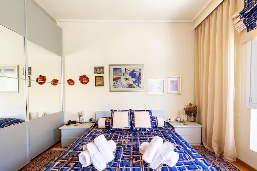 Postel nebo postele na pokoji v ubytování Villa serenity