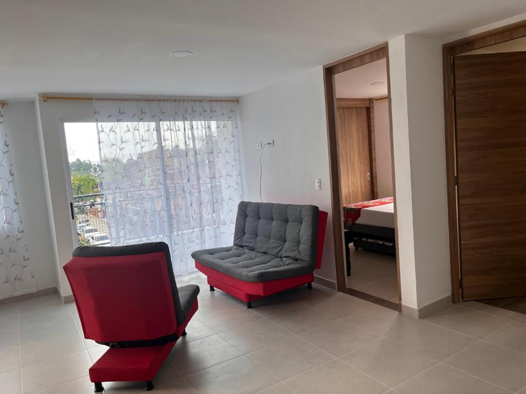 Posezení v ubytování Travelu Guatape Apartamento