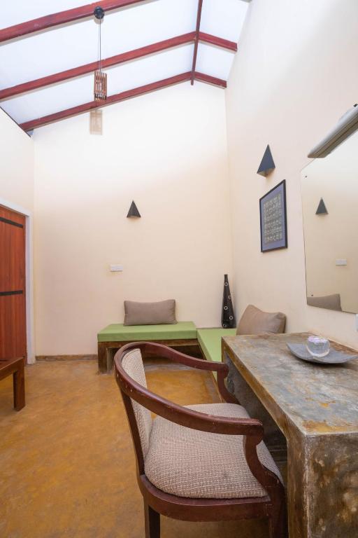 Posezení v ubytování Kuru Ganga Villa