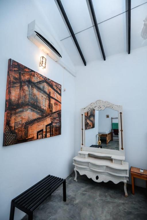 Posezení v ubytování Hotel Sigiriya Kele