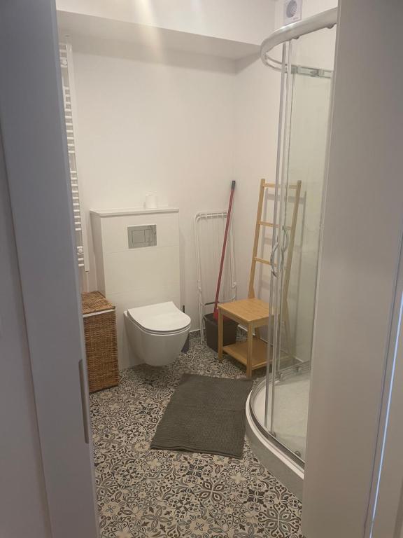 Koupelna v ubytování Apartament Kuba na Spokojnej