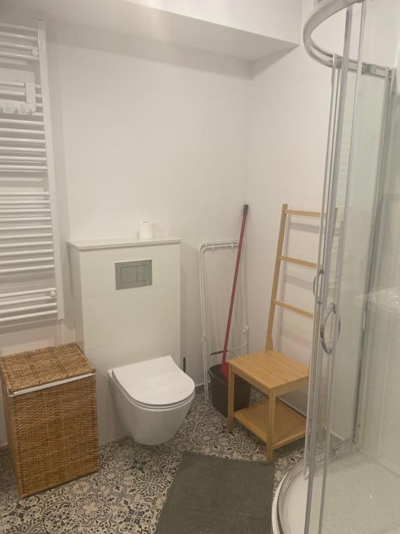Koupelna v ubytování Apartament Kuba na Spokojnej