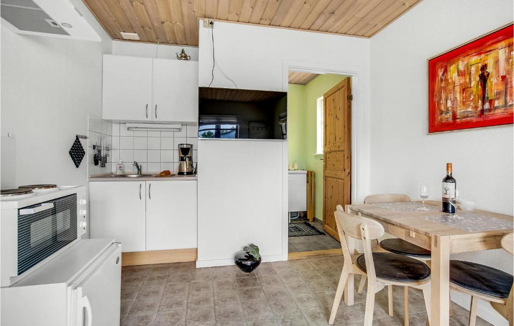 Kuchyň nebo kuchyňský kout v ubytování 1 Bedroom Amazing Apartment In Hjørring