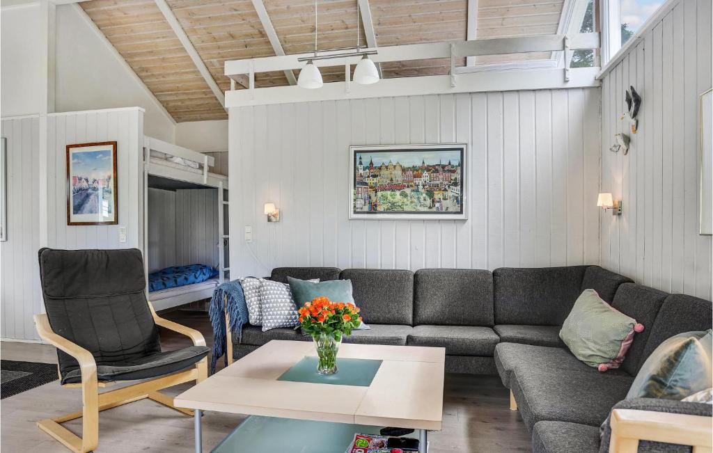Posezení v ubytování Holiday Home Rævevej Bindslev