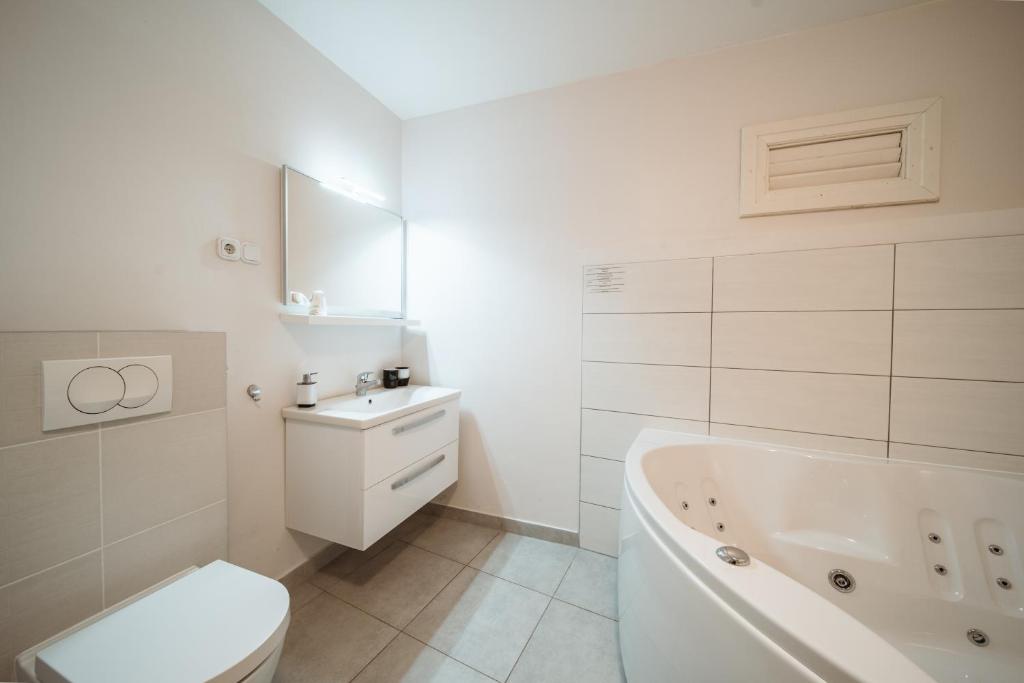 Koupelna v ubytování Villa Borgo B&B
