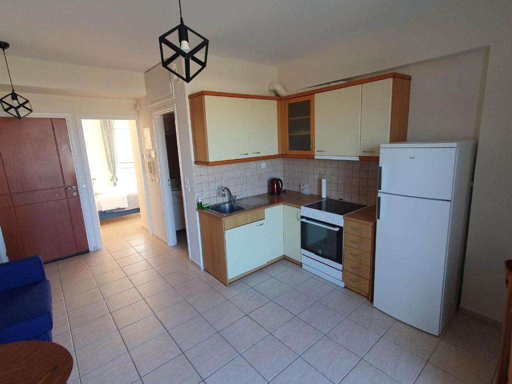 Kuchyň nebo kuchyňský kout v ubytování Piranthou Studios & Apartments