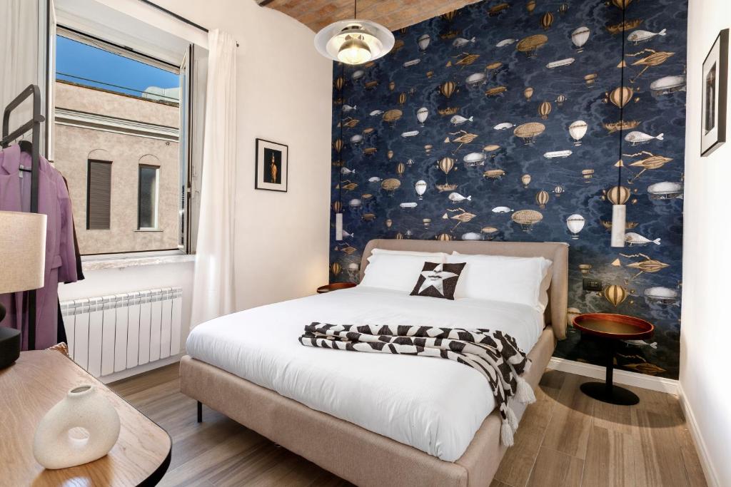 Postel nebo postele na pokoji v ubytování Residenza Flavia