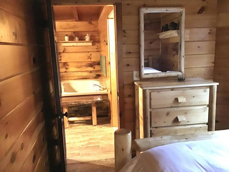 Ein Bett oder Betten in einem Zimmer der Unterkunft Dollywood! Brand new Dancing Bear 3-Bear Tracks