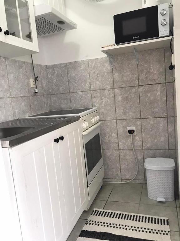 Kuchyň nebo kuchyňský kout v ubytování Pavle i Petra II