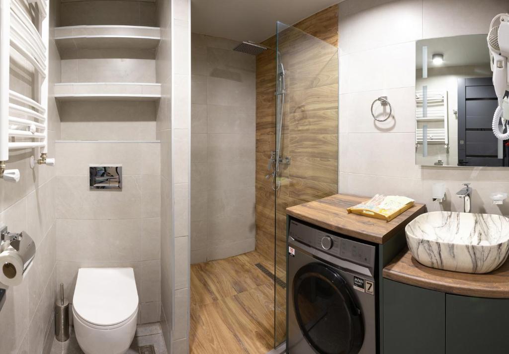 Koupelna v ubytování New Gudauri Redco F4 Two-room apartment