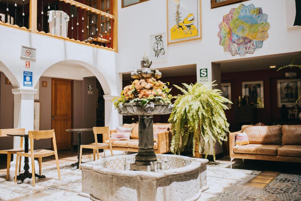 Posezení v ubytování Anden Inca Hotel