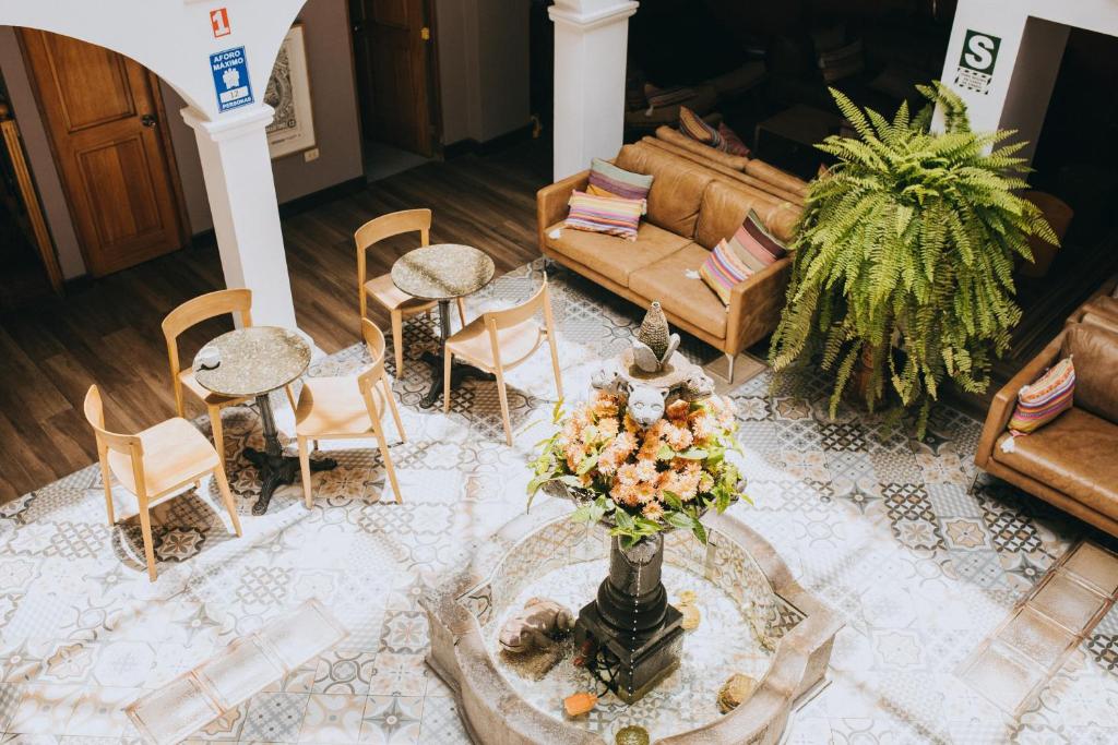 Posezení v ubytování Anden Inca Hotel