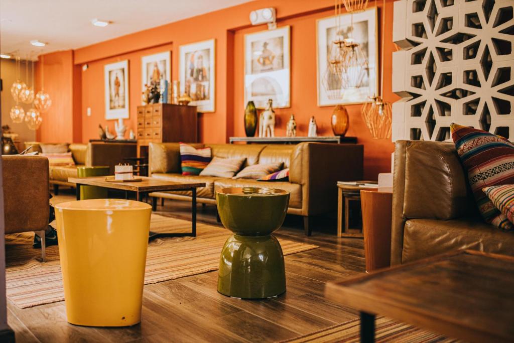 Posezení v ubytování Anden Inca Hotel