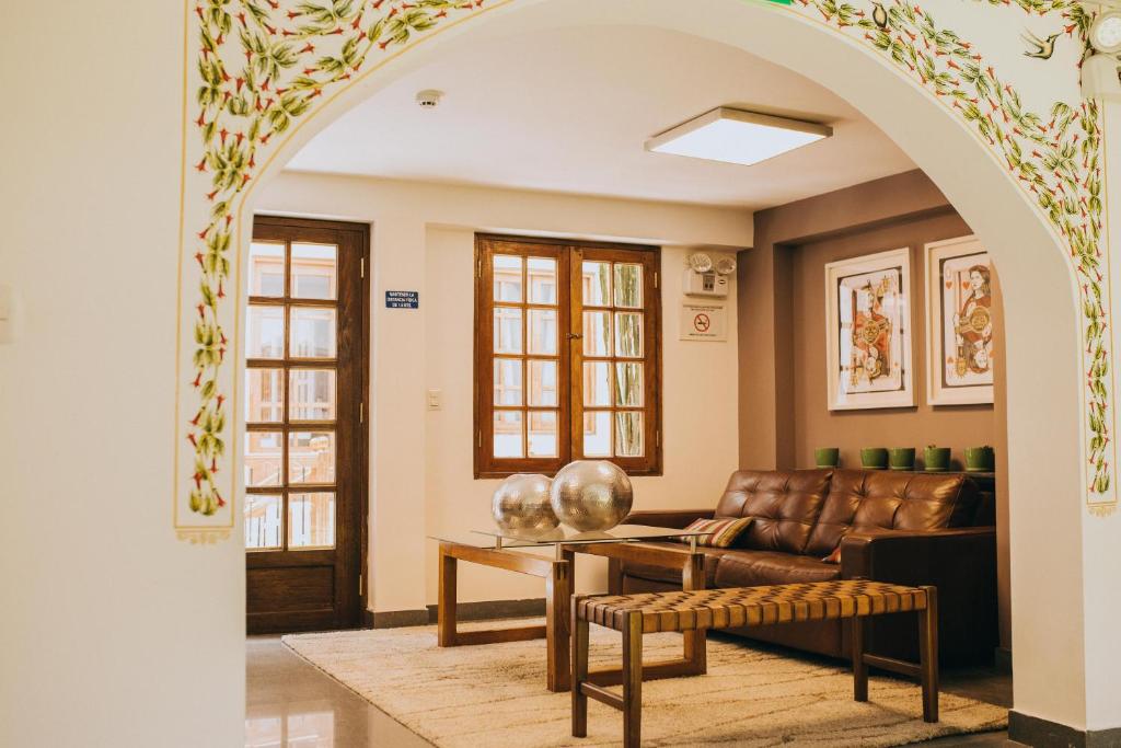 Posezení v ubytování Anden Inca Hotel