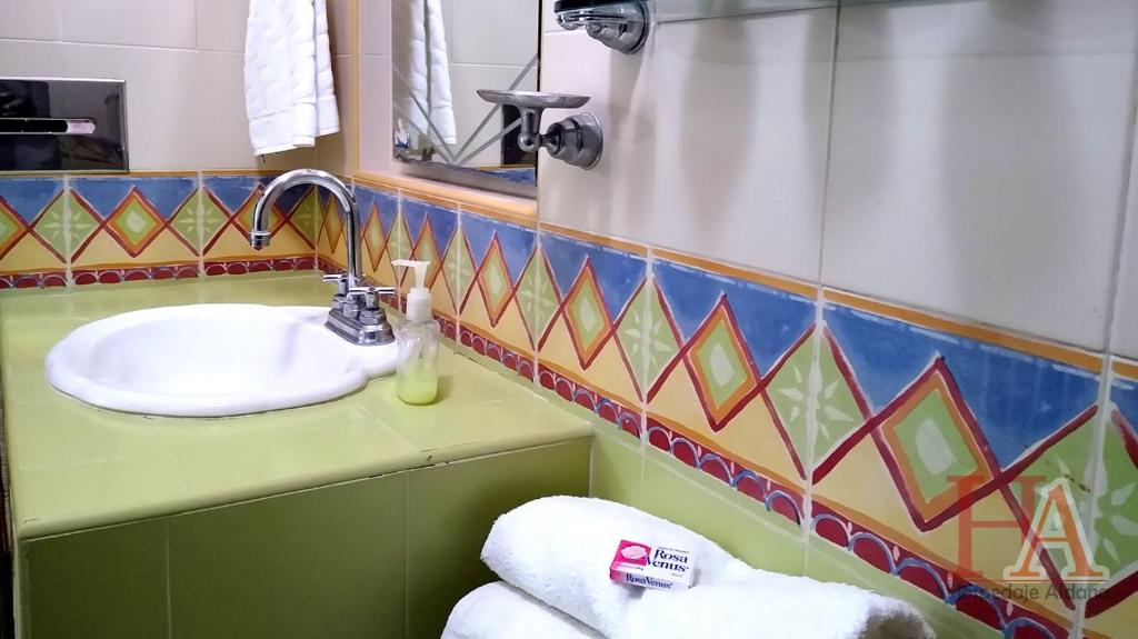 Koupelna v ubytování Hospedaje Aldana - Casa LA VISTA en zona verde