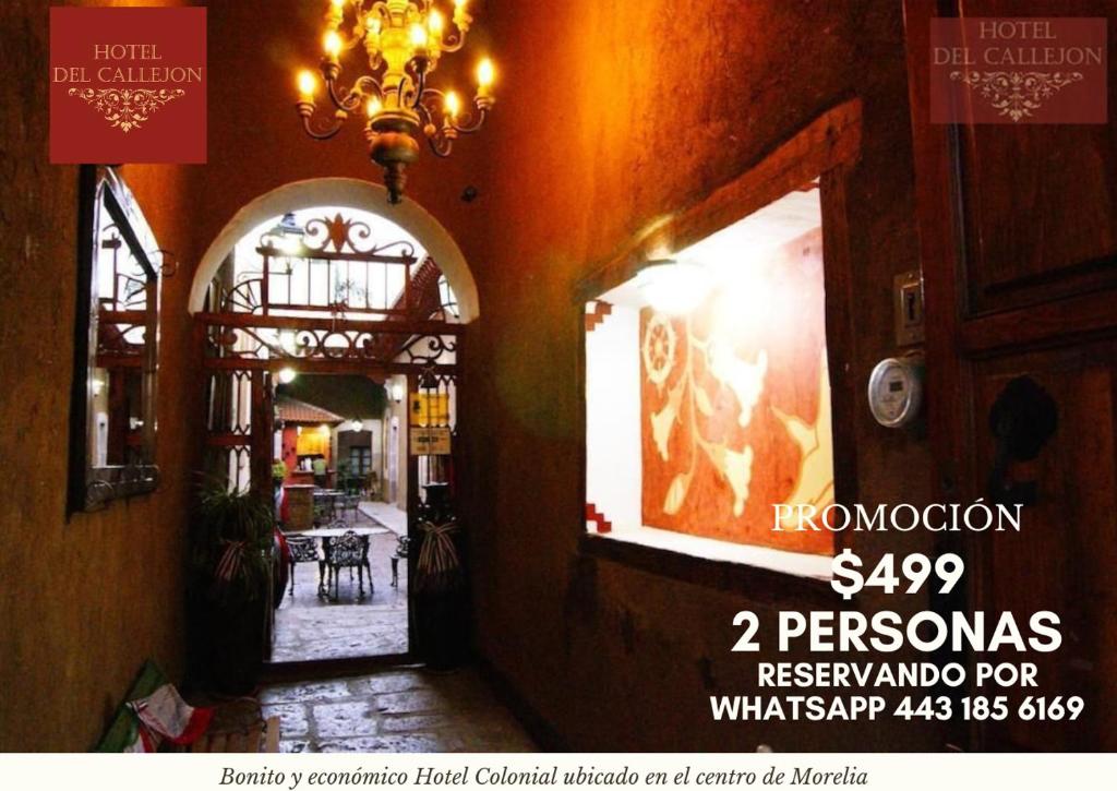 Certifikát, hodnocení, plakát nebo jiný dokument vystavený v ubytování Hotel Morelia Callejón