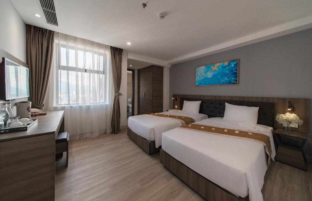 Phòng Deluxe có 2 Giường Đơn Nhìn ra Thành phố
