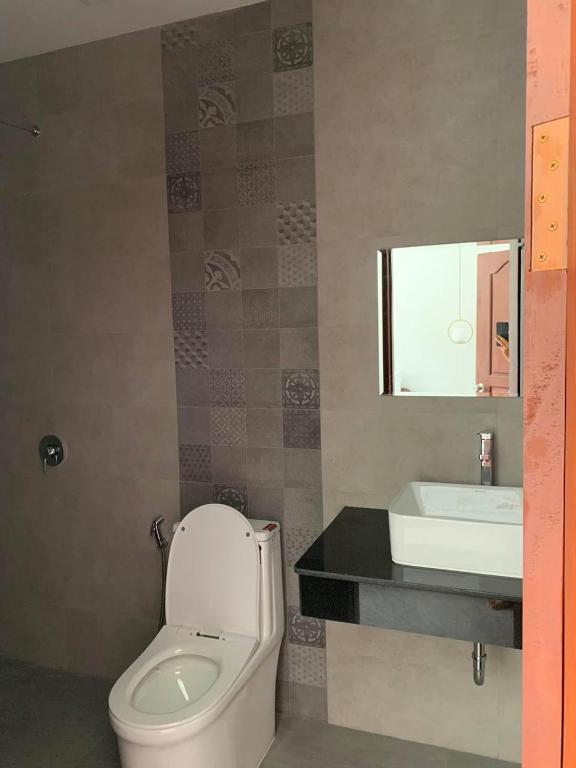 Koupelna v ubytování Laluna Guesthouse
