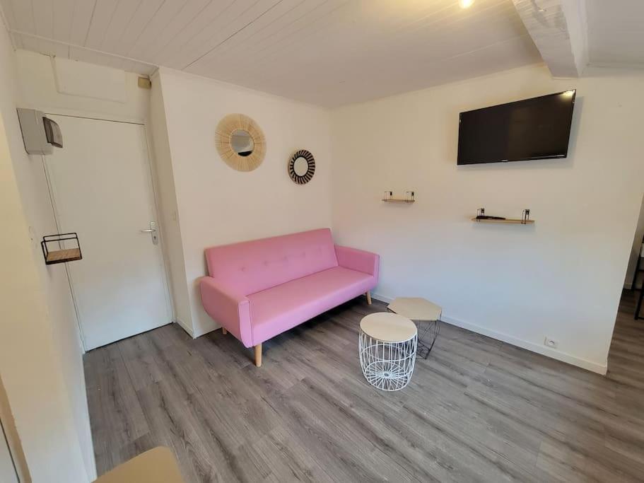 Televízia a/alebo spoločenská miestnosť v ubytovaní Fully equipped apartment 2 to 4 beds