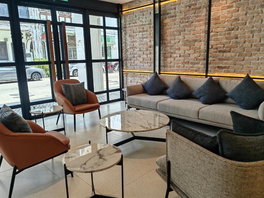 Posezení v ubytování Citadines Connect Georgetown Penang