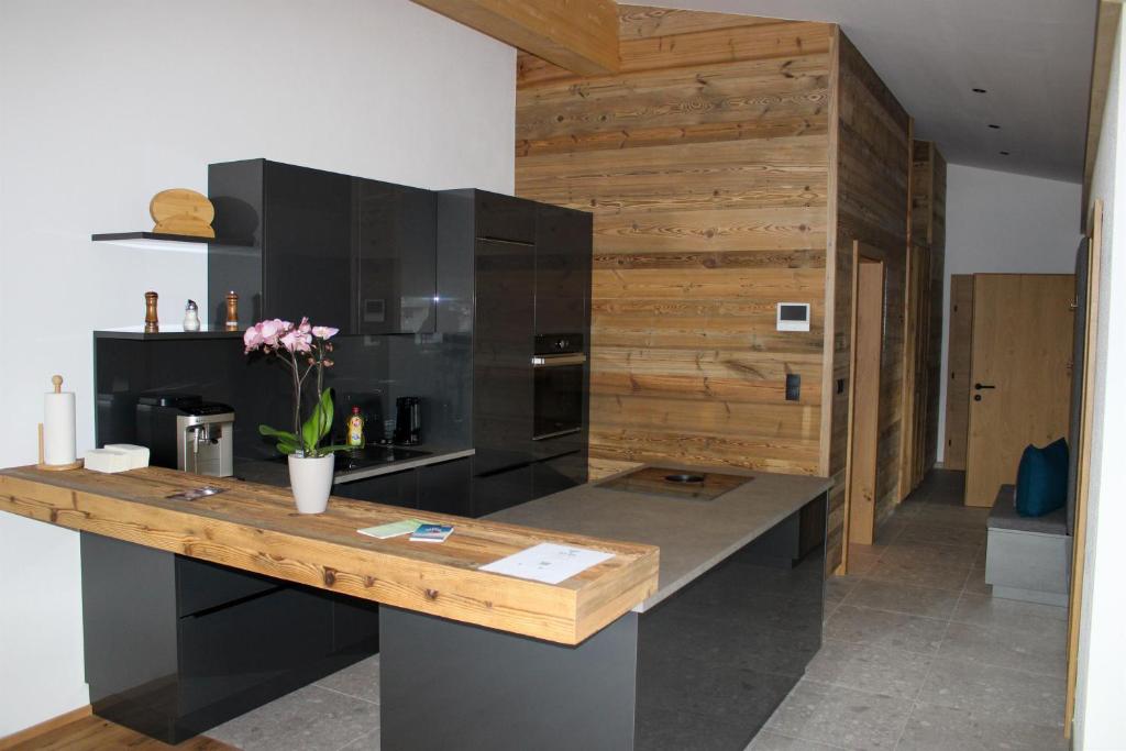 Kuchyň nebo kuchyňský kout v ubytování Appartements Plus