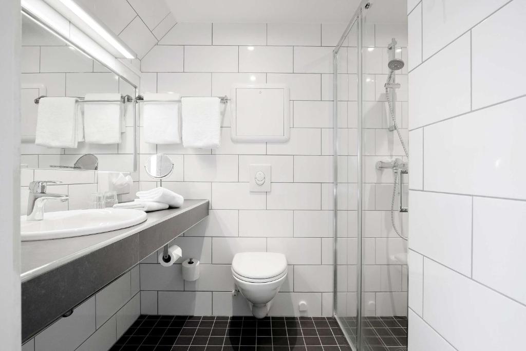 Koupelna v ubytování Best Western Plus Hotel Bakeriet