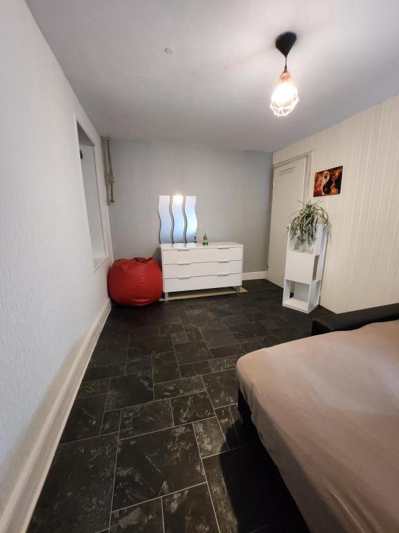 Postel nebo postele na pokoji v ubytování Gästezimmer Sakowski