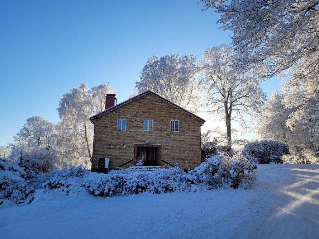 Bokskogens Guesthouse v zimě