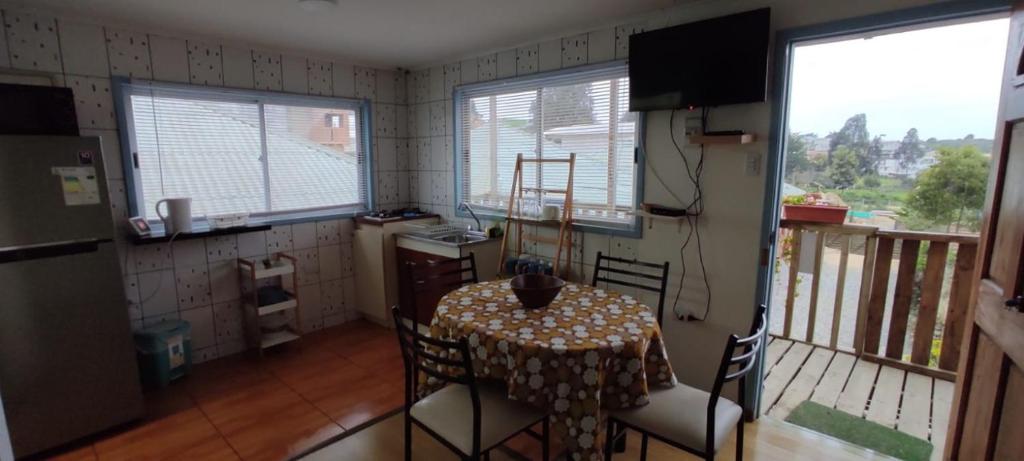 Kuchyň nebo kuchyňský kout v ubytování Cabañas Don Dago