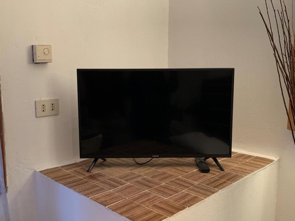 TV a/nebo společenská místnost v ubytování Piccolo Rifugio di Foppolo