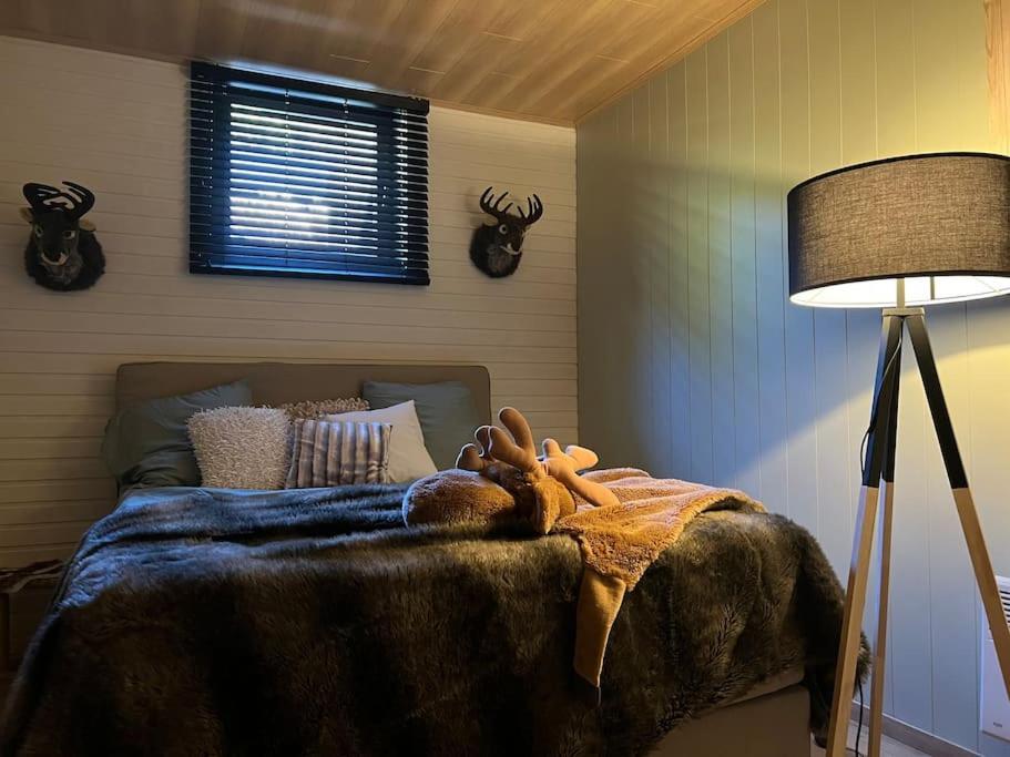 Postel nebo postele na pokoji v ubytování Cabane La Folie Douce