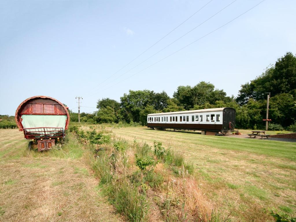 Railway Carriage Two in Occold, Suffolk, England