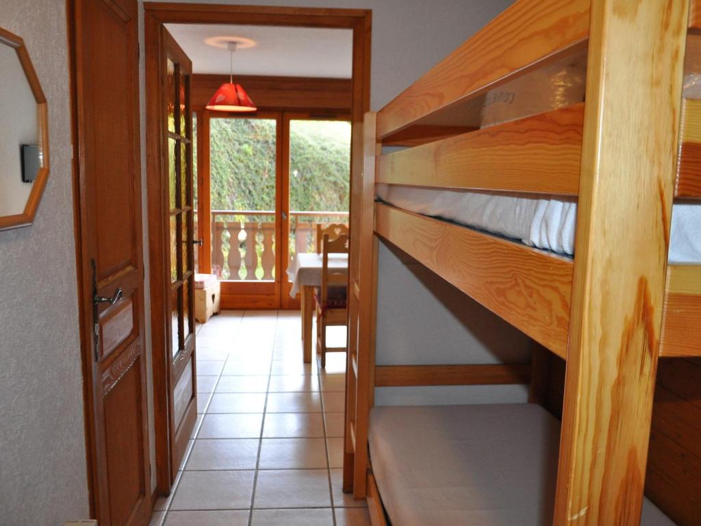 Posteľ alebo postele v izbe v ubytovaní Appartement cosy à Châtel, proche centre et télécabines, Multi Pass été 2024 à 3€/jour/personne! - FR-1-693-77