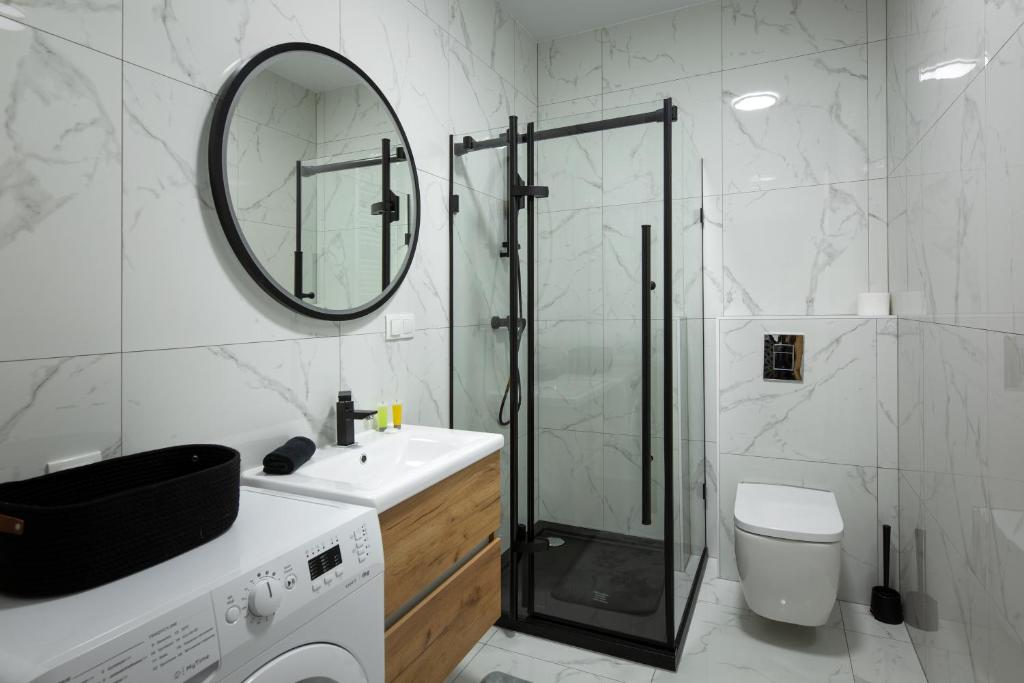 Kúpeľňa v ubytovaní Apartament Ażurowy