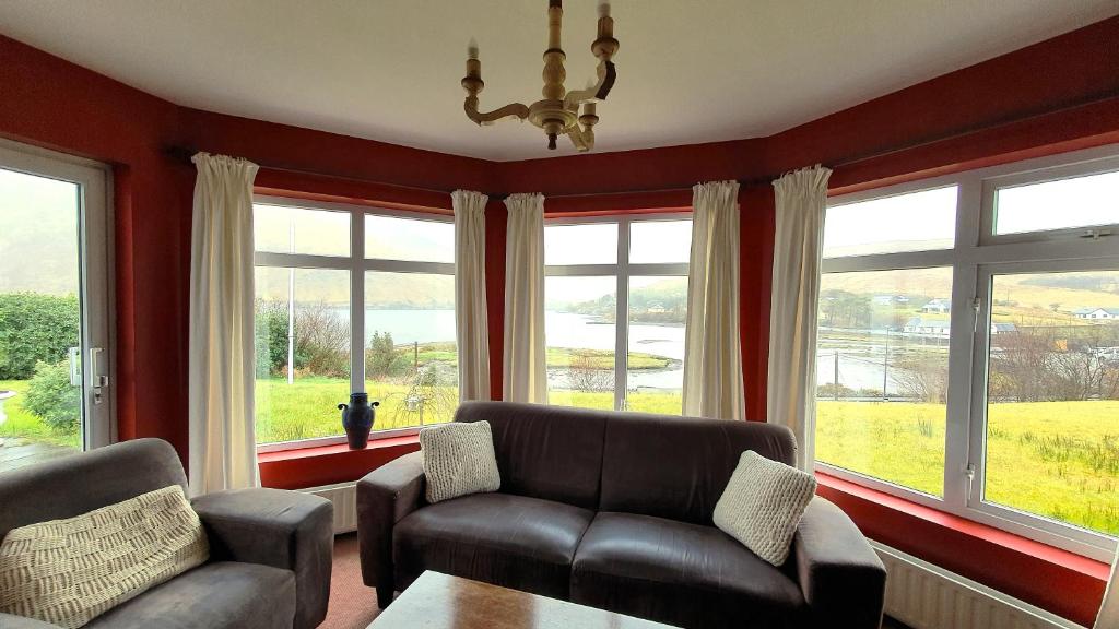 Posezení v ubytování Portfinn Lodge
