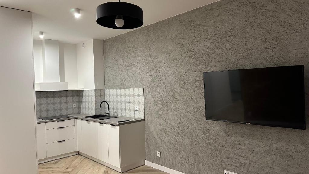 Kuchyňa alebo kuchynka v ubytovaní Apartamenty Mickiewicza40