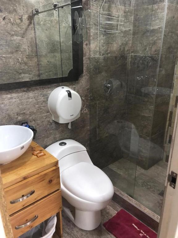 Koupelna v ubytování Hotel Fénix Real Bogotá