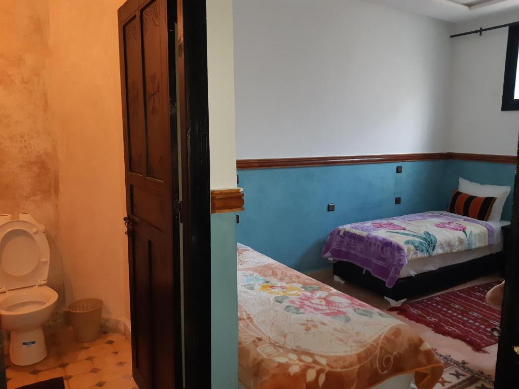 Postel nebo postele na pokoji v ubytování Riad Bab Imlil