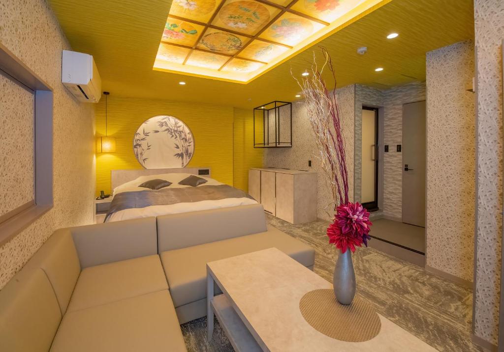 Posezení v ubytování Hotel Kaguya