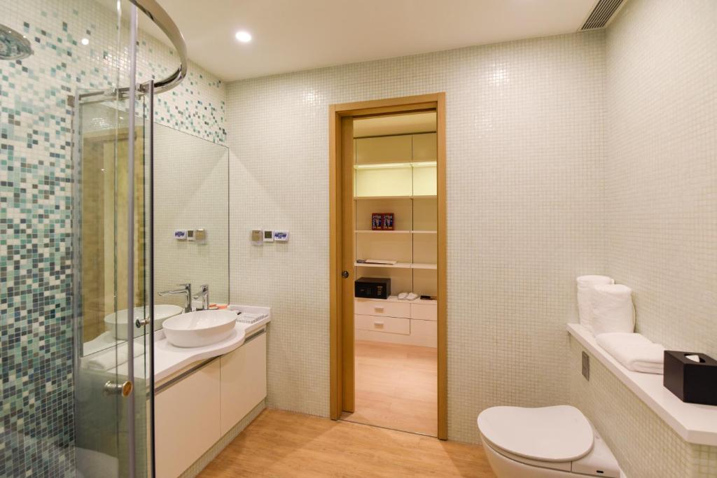 Koupelna v ubytování Grade Hotel Shenzhen Shekou Sea World