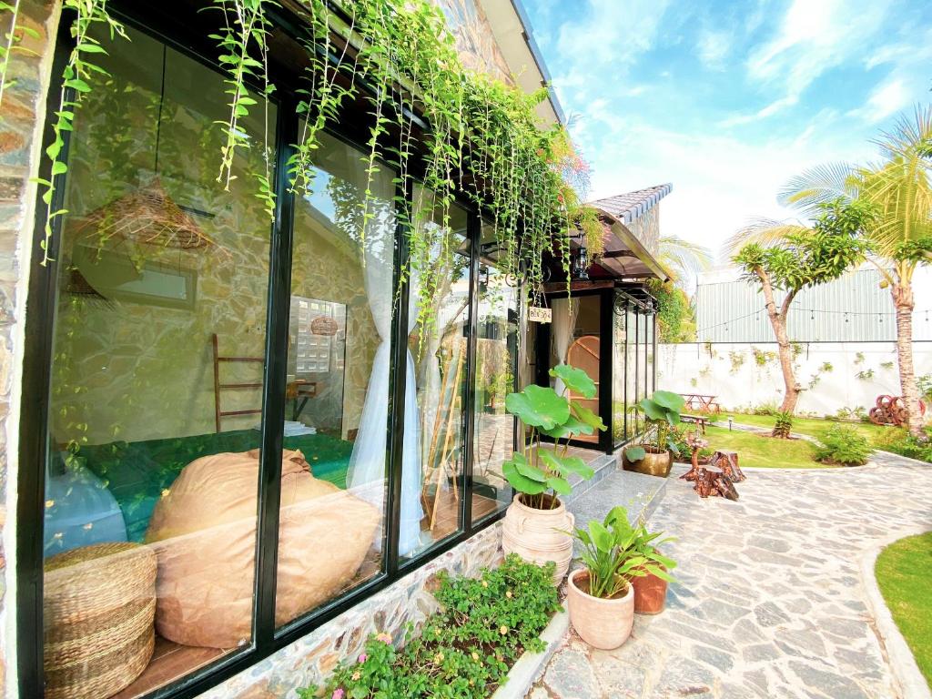 Zahrada ubytování Bến Đò Xưa Homestay & Coffee
