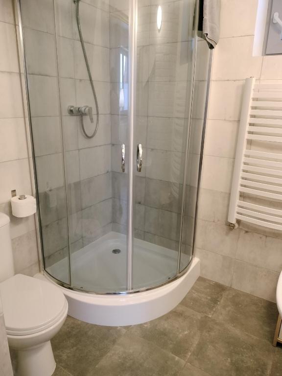 Kúpeľňa v ubytovaní Stajnia