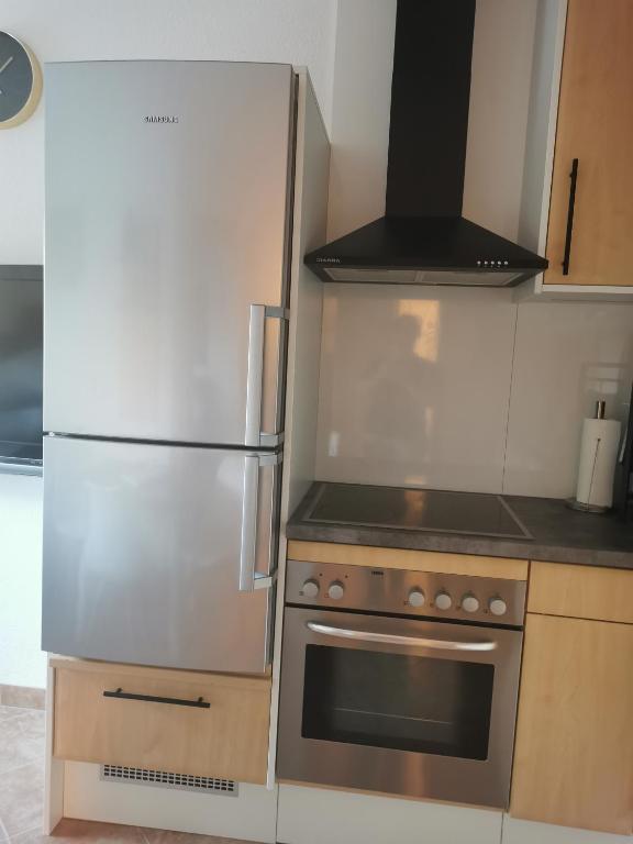 Kuchyň nebo kuchyňský kout v ubytování Haus Knoll