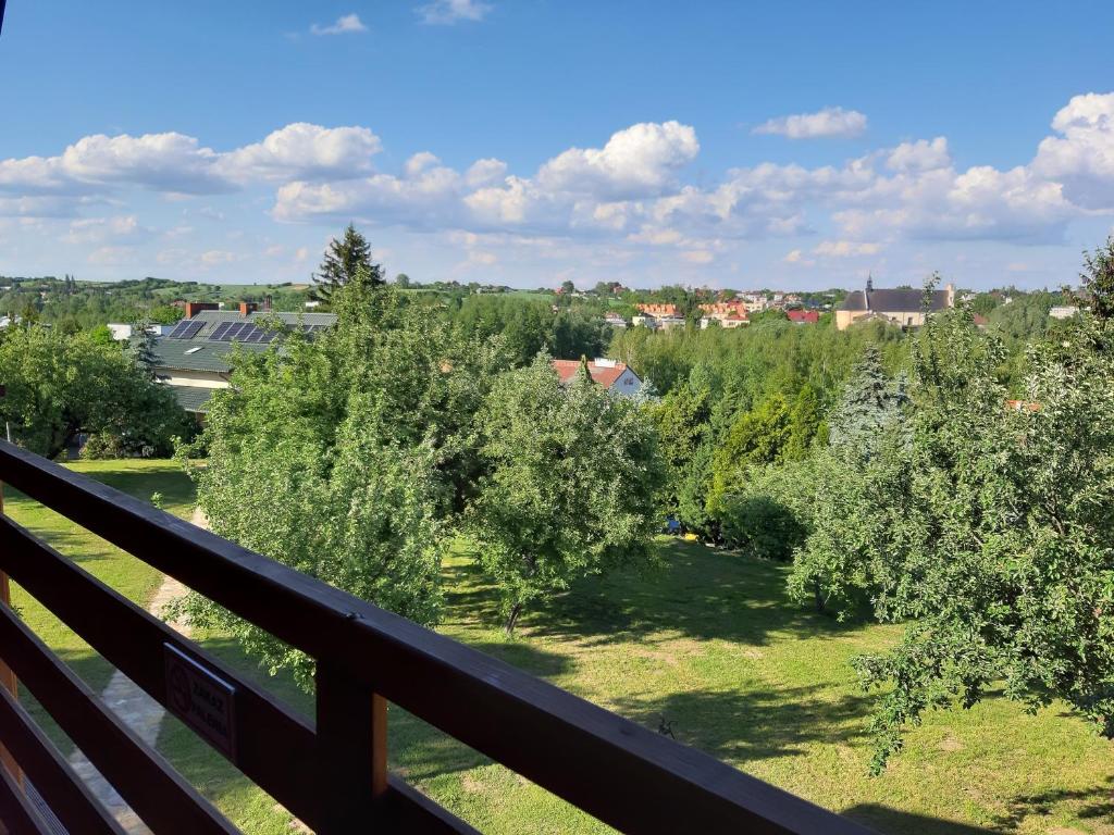 Balkón alebo terasa v ubytovaní Siedlisko na Winnicy